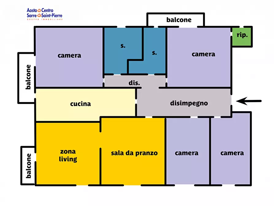Immagine 20 di Appartamento in vendita  in Via Zimmerman a Aosta