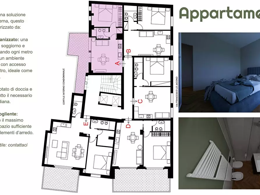 Immagine 6 di Appartamento in vendita  in Via Francesco Lo Jacono 22 a Palermo