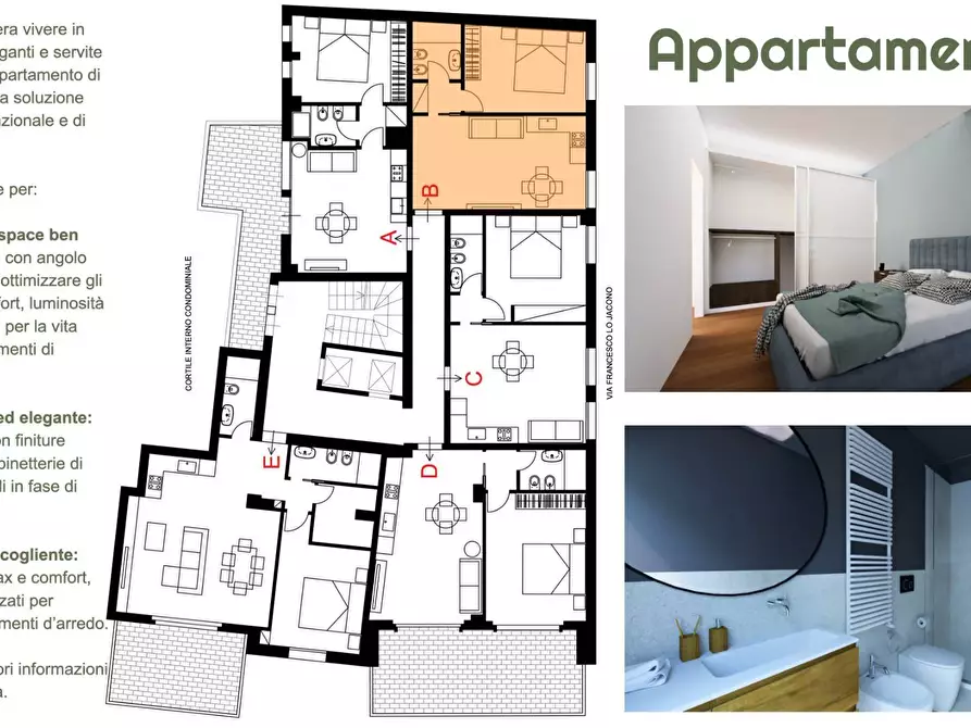 Immagine 9 di Appartamento in vendita  in Via Francesco Lo Jacono 22 a Palermo