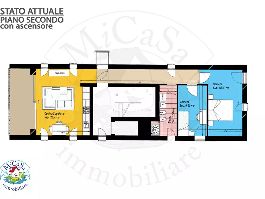 Immagine 2 di Appartamento in vendita  in Via Milazzo a Pisa