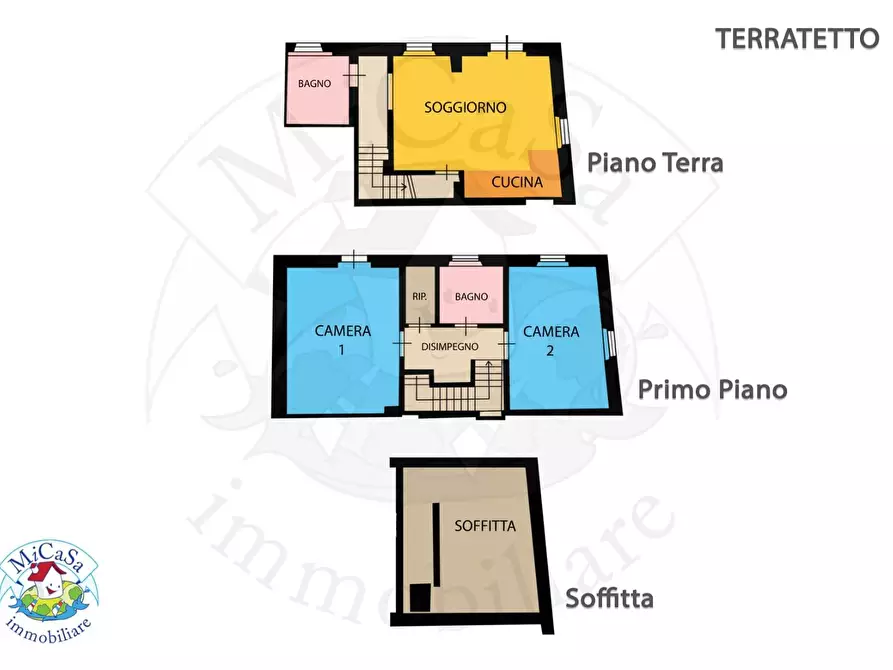 Immagine 3 di Casa indipendente in vendita  in Piazza del Mercato 1 a Vecchiano