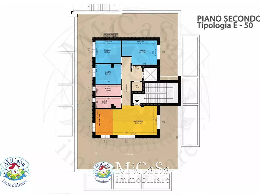 Immagine 3 di Attico in vendita  in Via delle Magnolie 1 a Pisa