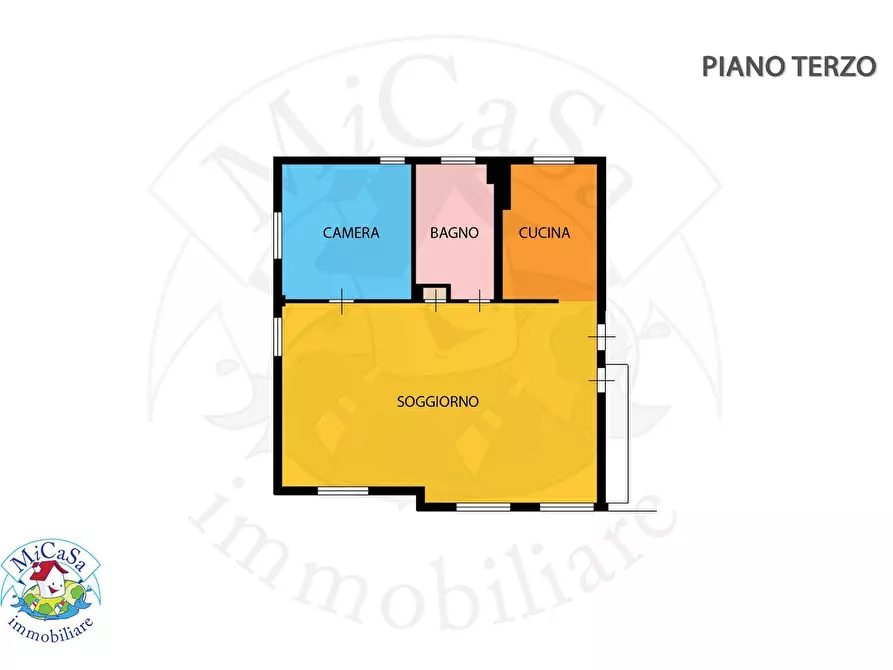 Immagine 3 di Attico in vendita  in Via Degli Oleandri 8 a Pisa