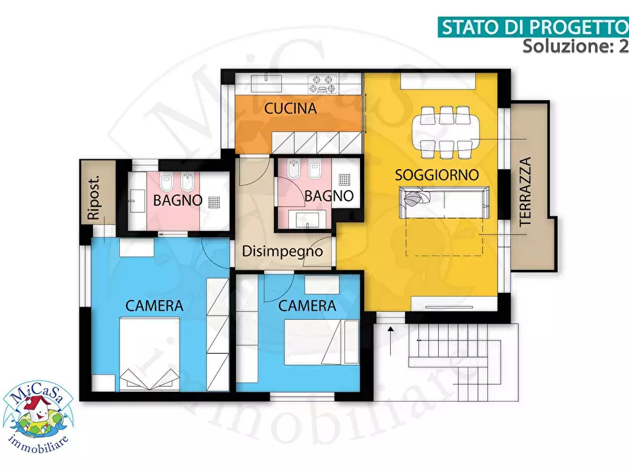 Immagine 4 di Appartamento in vendita  in Via Dei Gattici 26 a Pisa