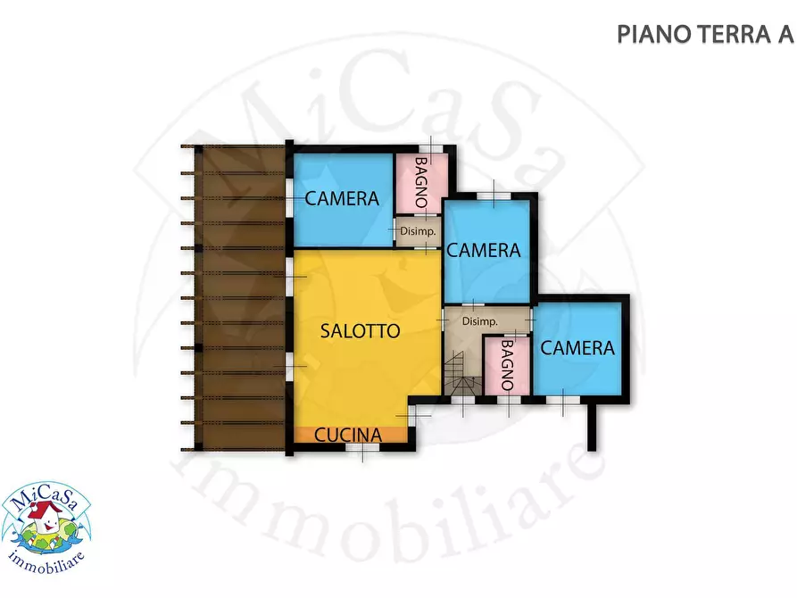 Immagine 1 di Casa semindipendente in vendita  in Via Guido da Maiano a San Giuliano Terme