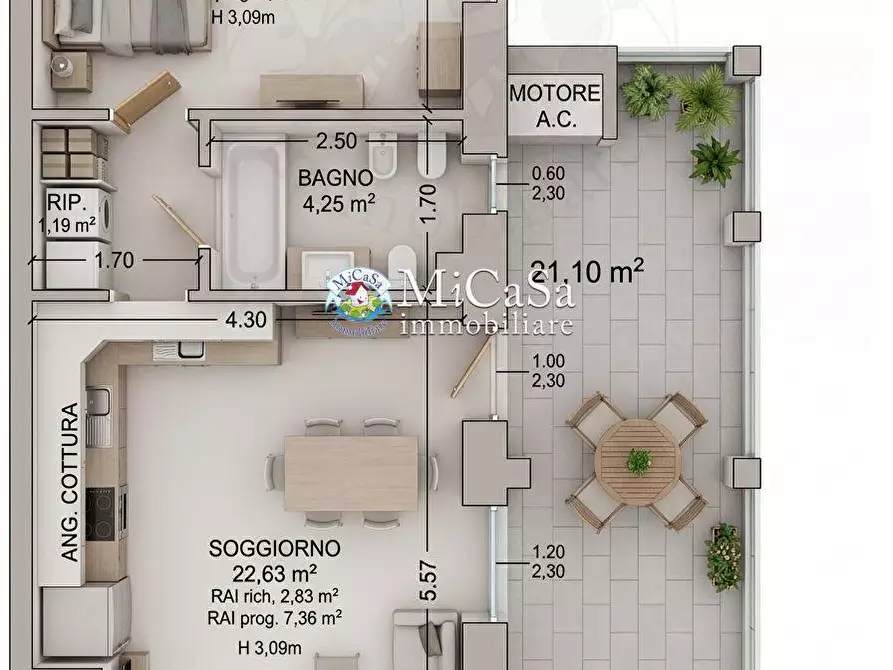 Immagine 3 di Appartamento in vendita  in Via delle Magnolie 1 a Pisa