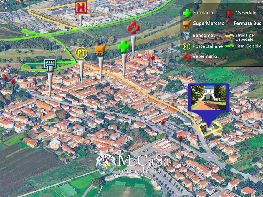 Immagine 11 di Casa semindipendente in vendita  in Via Fiorentina 595 a Pisa