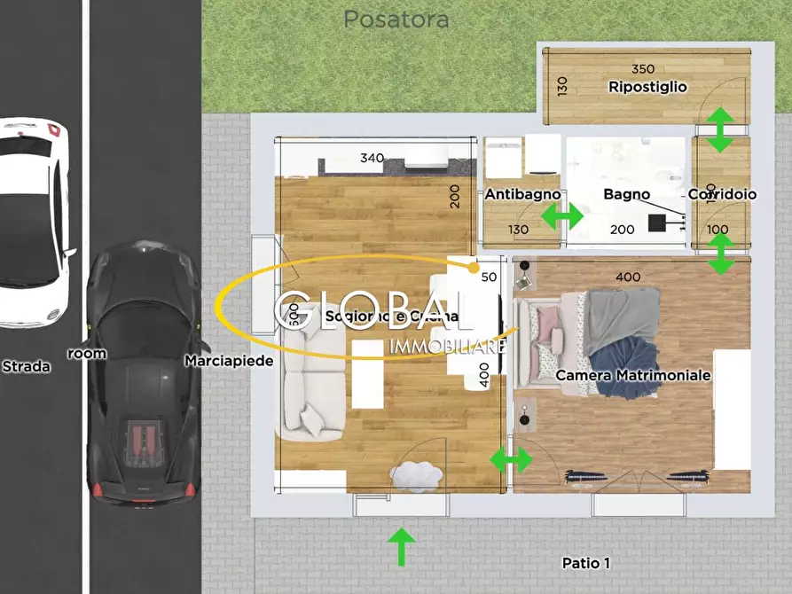 Immagine 1 di Appartamento in vendita  in Via Posatora a Ancona