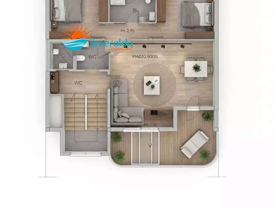 Immagine 37 di Attico in vendita  in via goceano 26 a Olbia