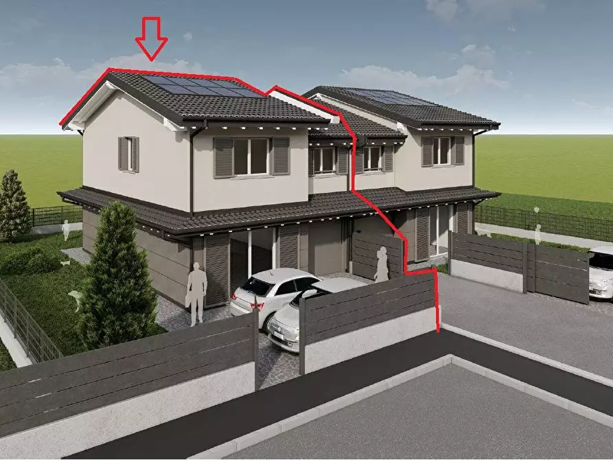 Immagine 1 di Casa semindipendente in vendita  a Lurano