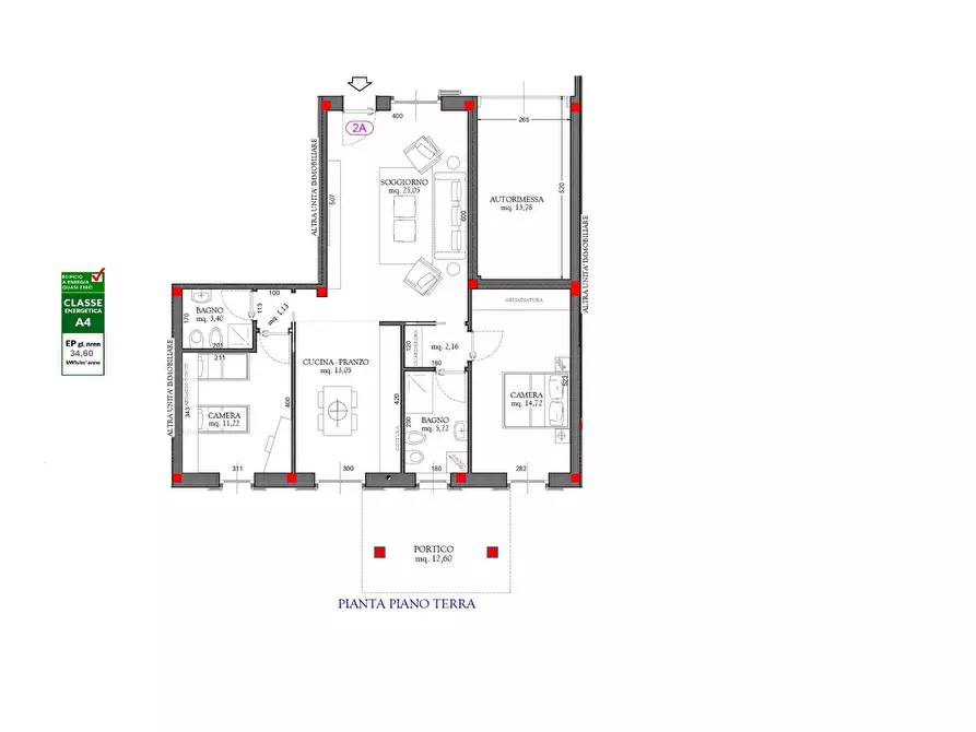 Immagine 18 di Appartamento in vendita  in via montale a Arcene
