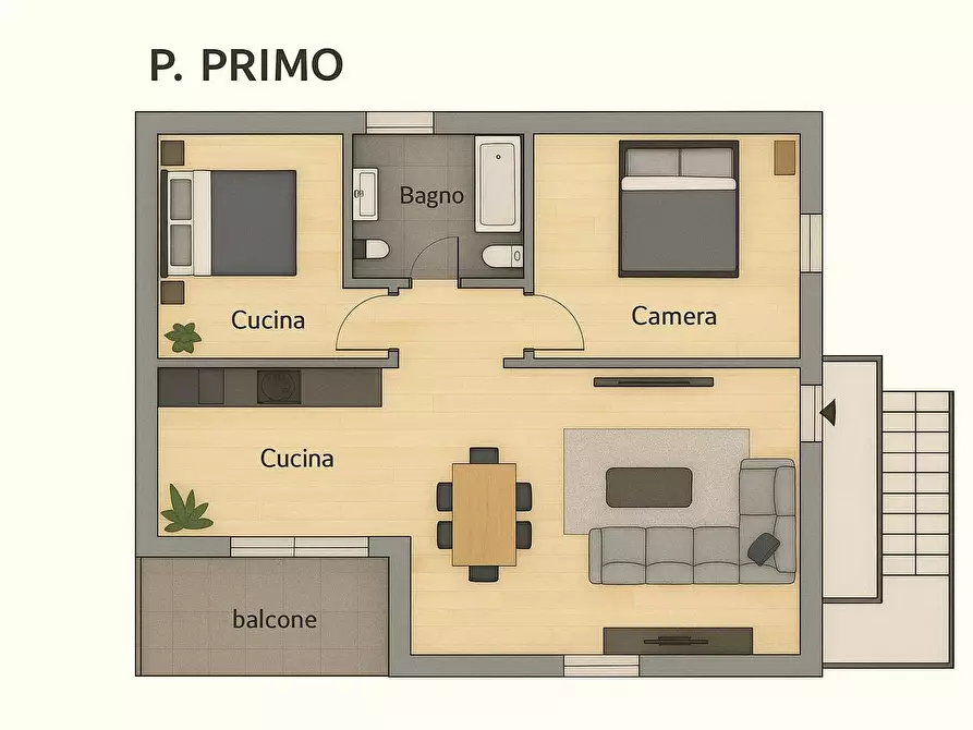 Immagine 22 di Casa semindipendente in vendita  in via domenico grassi a Capriate San Gervasio