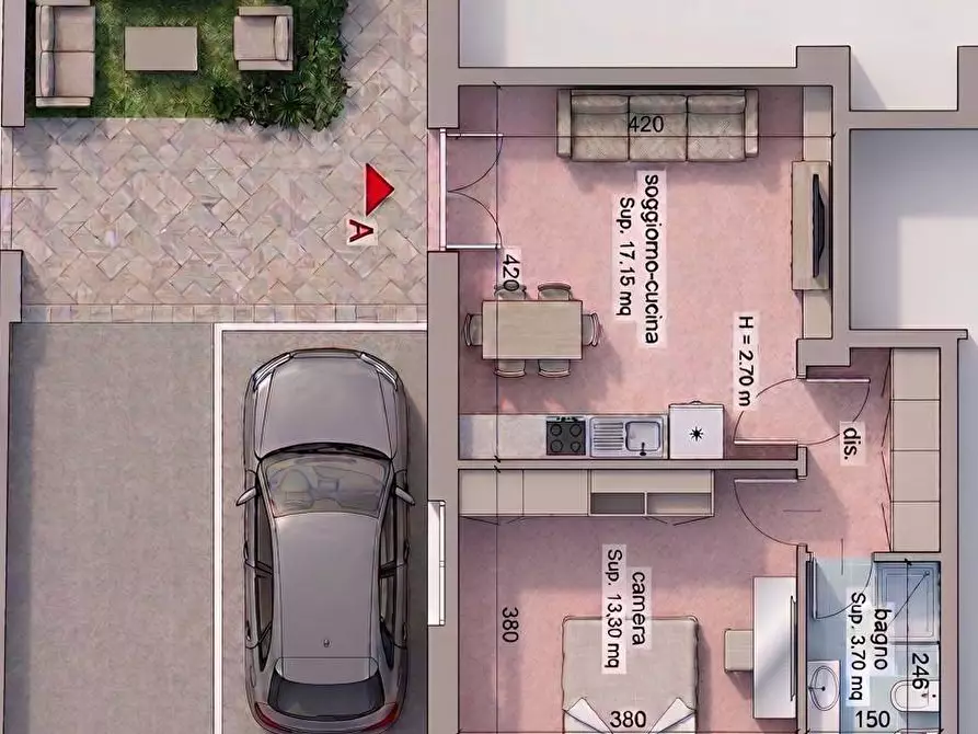 Immagine 1 di Appartamento in vendita  a Pietra Ligure