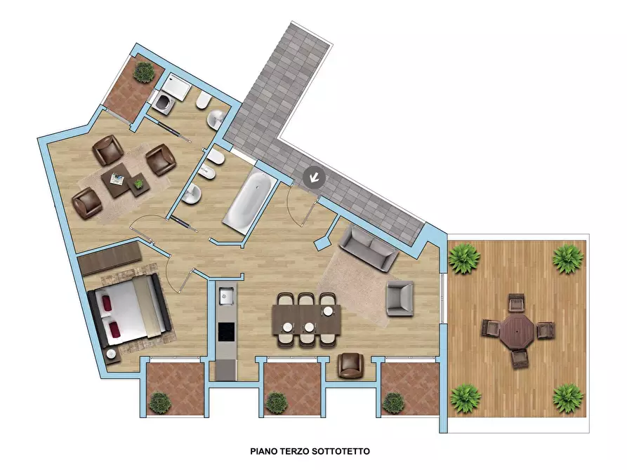 Immagine 31 di Attico in vendita  in Viale Lombardia 45 a Merate