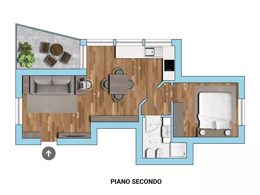 Immagine 22 di Appartamento in vendita  in Galileo Galilei 9 a Bernareggio