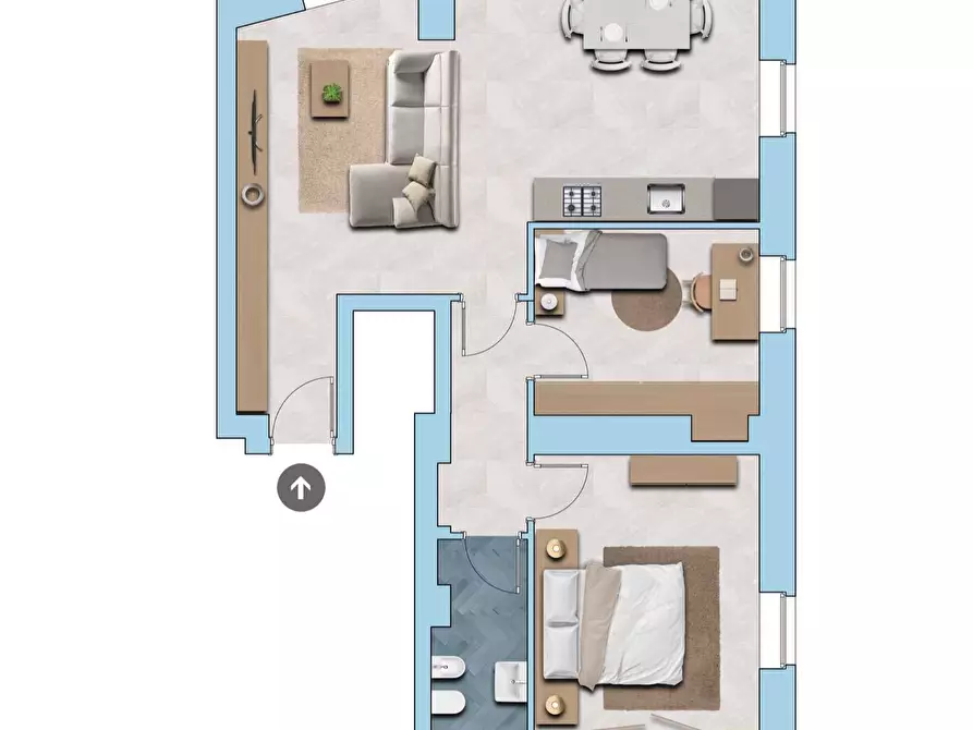 Immagine 23 di Appartamento in vendita  in Viale Lombardia 18 a Merate