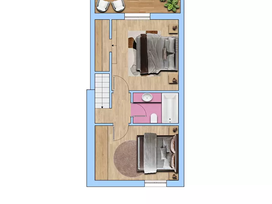 Immagine 42 di Villetta a schiera in vendita  in Via Setti Carraro 11 a Bernareggio