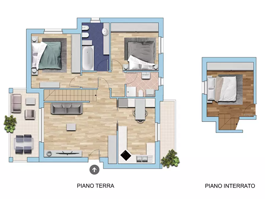 Immagine 42 di Appartamento in vendita  in Via Albareda 50 a Aicurzio