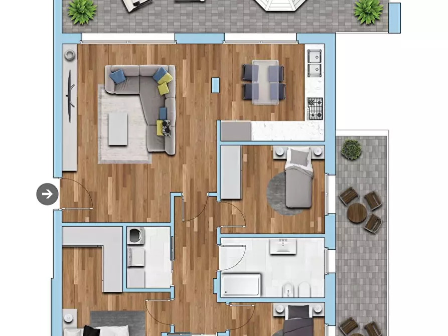 Immagine 21 di Appartamento in vendita  in Via Roma snc a Bernareggio