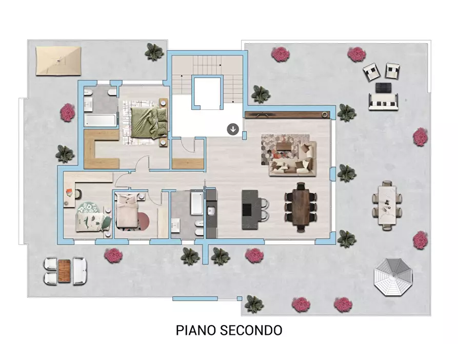 Immagine 21 di Attico in vendita  in Via Roma snc a Bernareggio