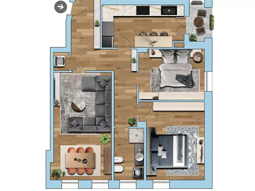 Immagine 41 di Appartamento in vendita  in Via Pellizzari 27 a Vimercate