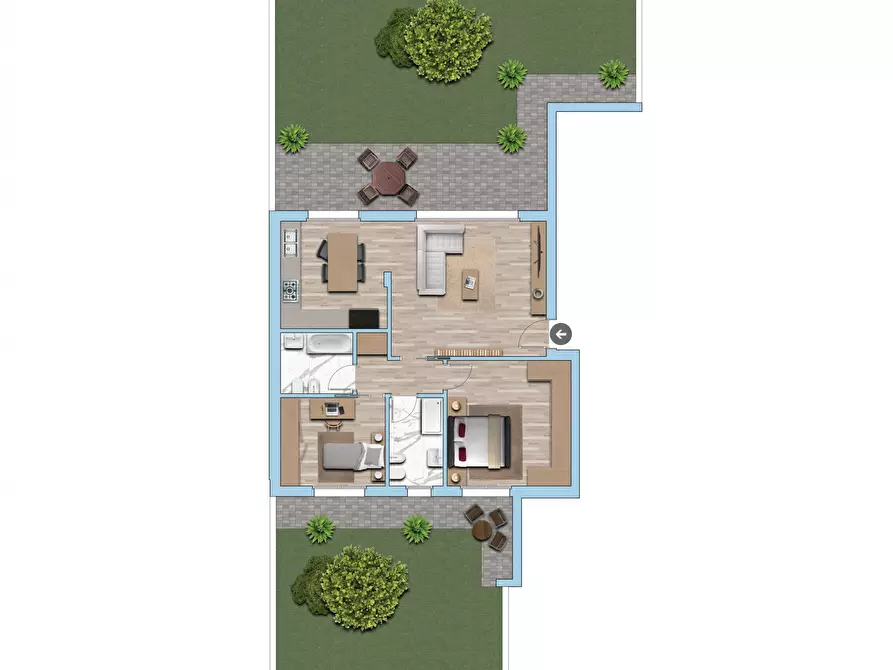 Immagine 21 di Appartamento in vendita  in Via Roma snc a Bernareggio