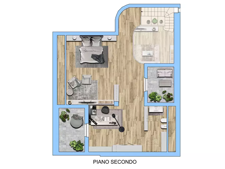 Immagine 62 di Attico in vendita  in Via Borella 3 a Ornago