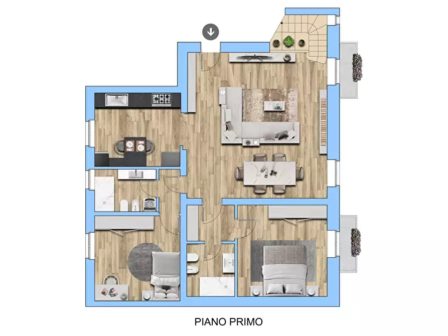 Immagine 63 di Attico in vendita  in Via Borella 3 a Ornago