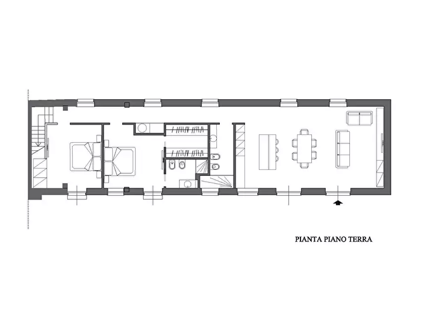 Immagine 12 di Casa semindipendente in vendita  a Lucca