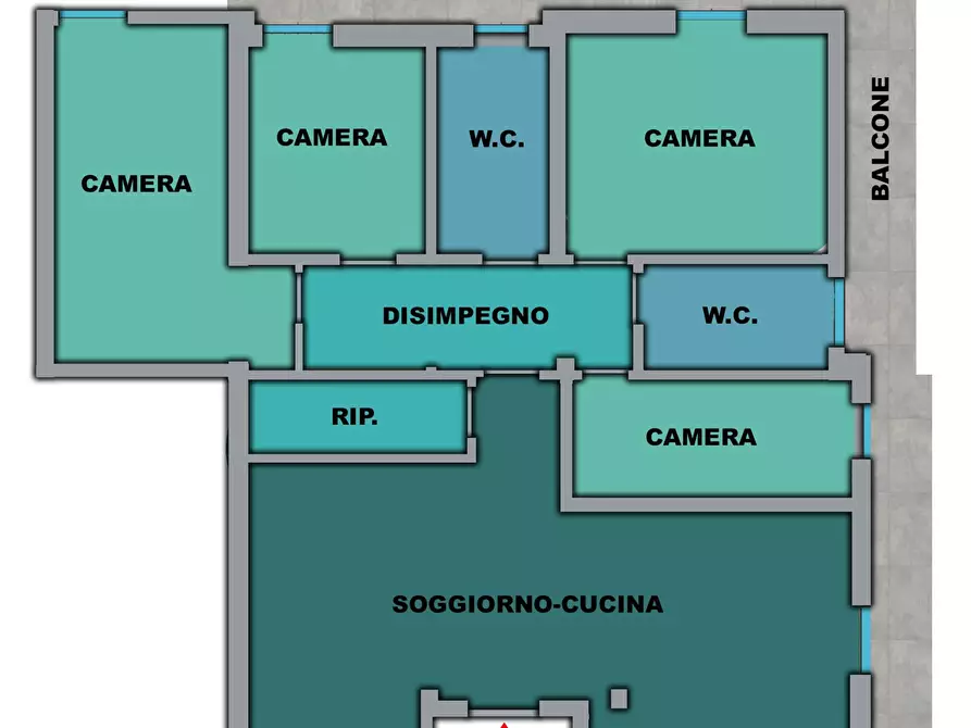 Immagine 1 di Appartamento in vendita  snc a Ponzano Di Fermo