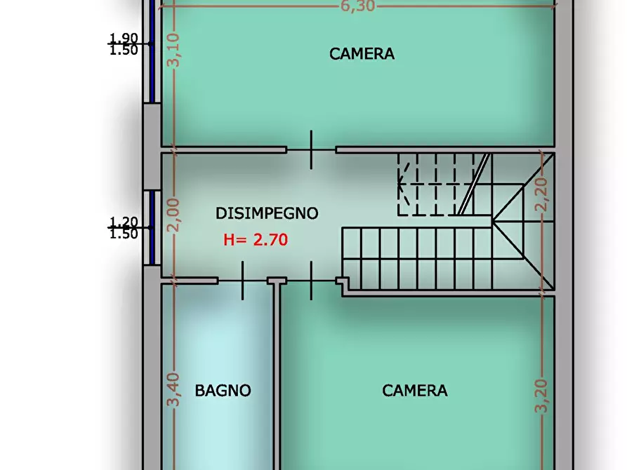 Immagine 8 di Villetta a schiera in vendita  a Campofilone
