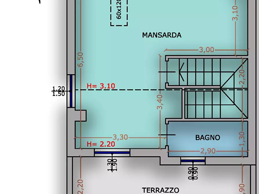 Immagine 9 di Villetta a schiera in vendita  a Campofilone