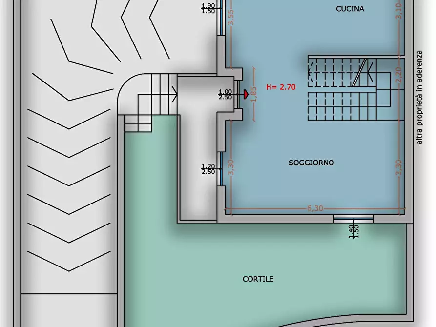 Immagine 7 di Villetta a schiera in vendita  a Campofilone