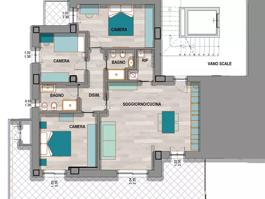 Immagine 1 di Appartamento in vendita  snc a Porto San Giorgio