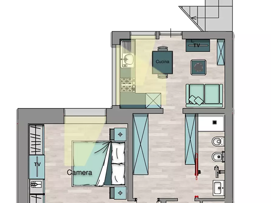 Immagine 1 di Appartamento in vendita  snc a Fermo