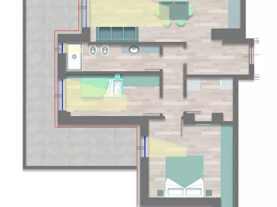 Immagine 1 di Appartamento in vendita  in Lungomare Antonio Gramsci snc a Porto San Giorgio