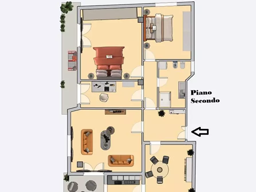 Immagine 1 di Appartamento in vendita  in Via Sacconi 47 a Porto San Giorgio