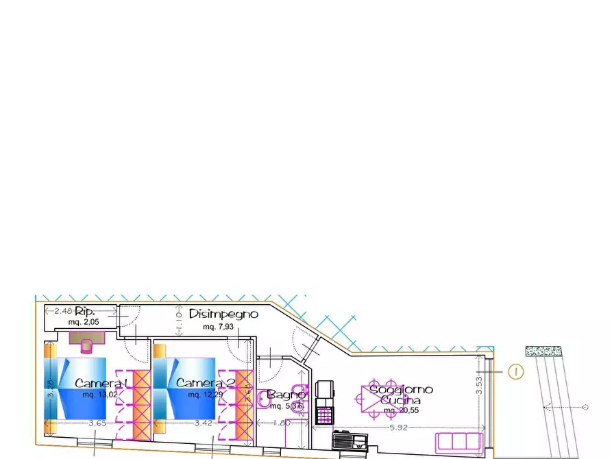 Immagine 1 di Appartamento in vendita  in Via Lombroso a San Benedetto Del Tronto