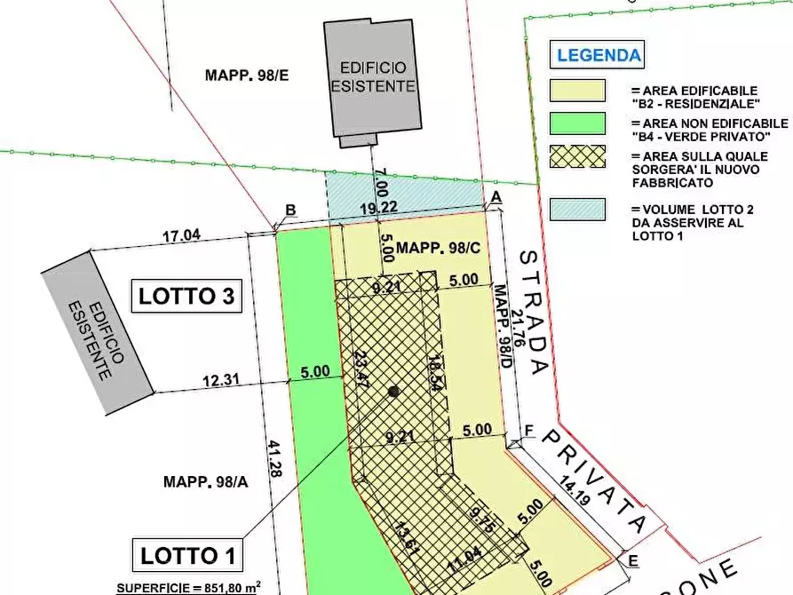 Immagine 2 di Terreno residenziale in vendita  in Via Fornasone 20 a San Vittore Olona