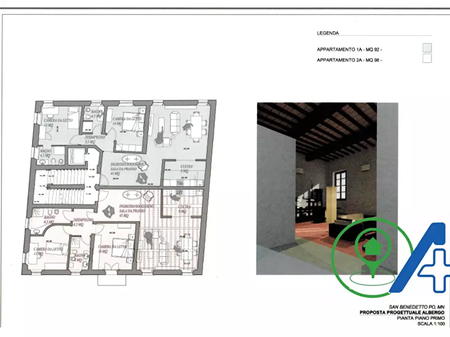 Immagine 8 di Rustico / casale in vendita  in via ferri 83 a San Benedetto Po