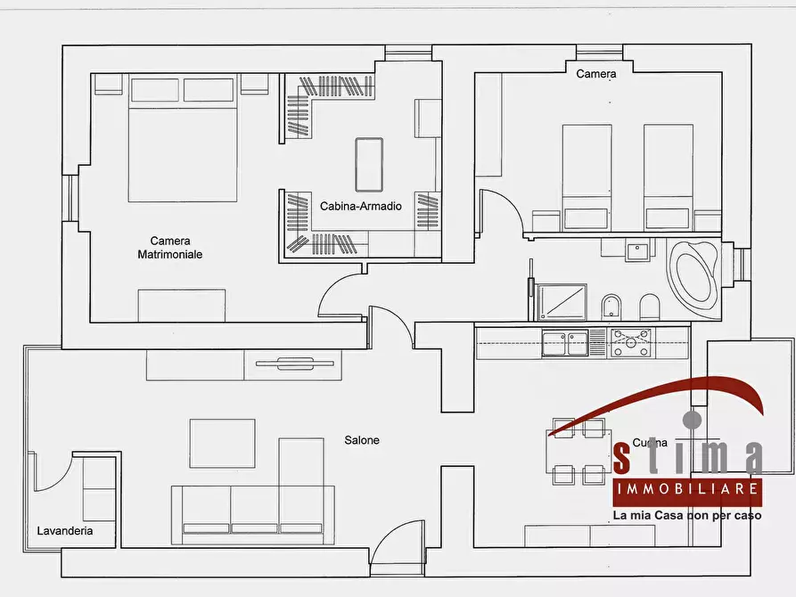 Immagine 6 di Appartamento in vendita  in via lazio 61 a Siracusa