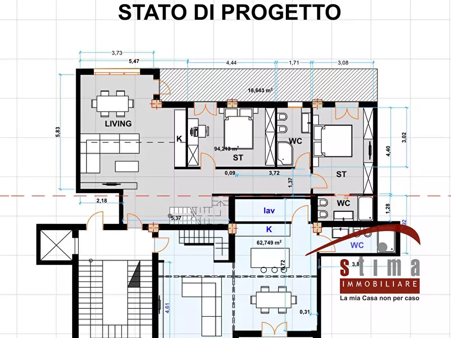 Immagine 7 di Appartamento in vendita  in via Arsenale 42 a Siracusa