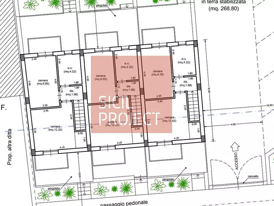 Immagine 6 di Villetta a schiera in vendita  in via Timpone a San Vito Lo Capo