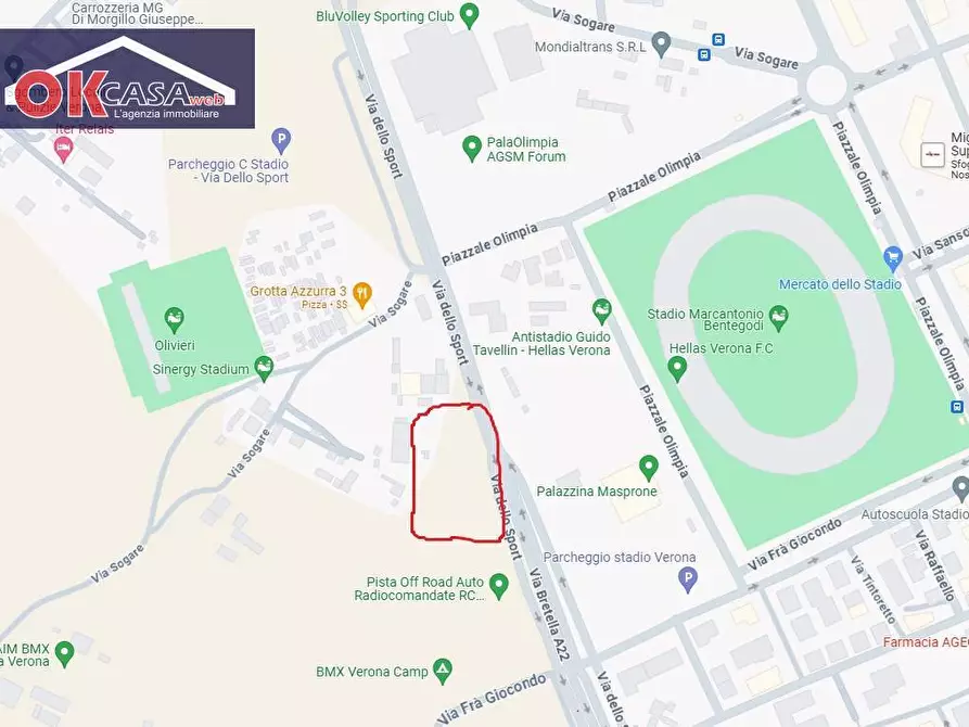 Immagine 3 di Terreno residenziale in vendita  in via sogare 5 a Verona