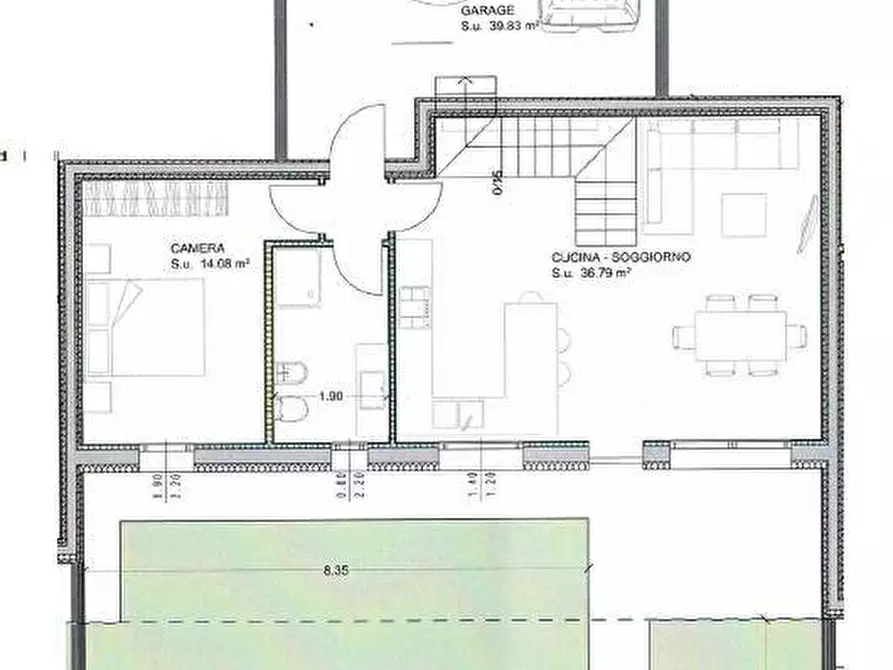 Immagine 2 di Villetta a schiera in vendita  in via Unità d'Italia a Zevio