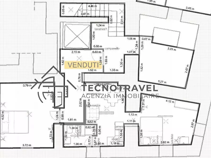 Immagine 16 di Appartamento in vendita  in via baffi 15 a Napoli