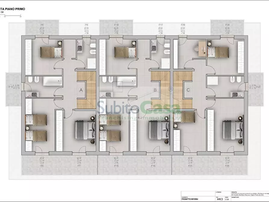 Immagine 19 di Villetta a schiera in vendita  in Via Degli Orti a Abbateggio