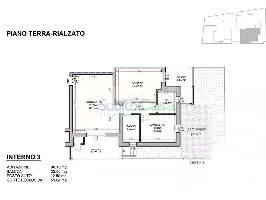 Immagine 4 di Appartamento in vendita  in Via Tommaso di Giovanni snc a Cepagatti