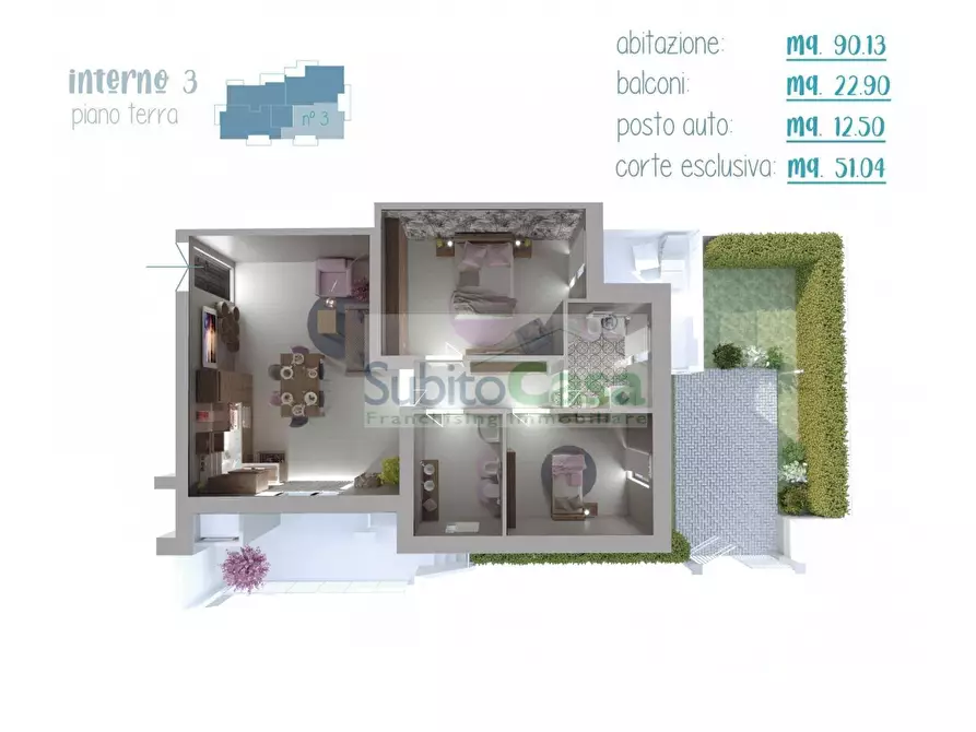 Immagine 5 di Appartamento in vendita  in Via Tommaso di Giovanni snc a Cepagatti