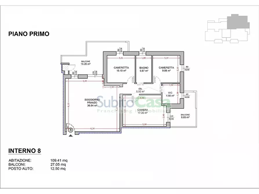 Immagine 8 di Appartamento in vendita  in Via Tommaso di Giovanni snc a Cepagatti